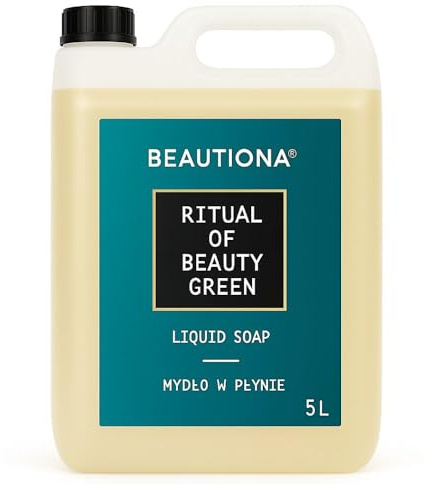 Flüssigseife 5L – Nachfüllpackung – Ritual of Beauty Green – Blumiger Duft mit Weißem Tee & Sandelholz – Feuchtigkeitsspendende Handseife für Hotels, SPA & Zuhause