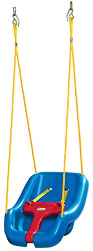 Little Tikes Snug 'n Secure Columpio 2-en-1 Juego para uso al aire libre Juegos de jardín para niños Fomenta el juego activo Edad de 9 meses a 4 años Azul