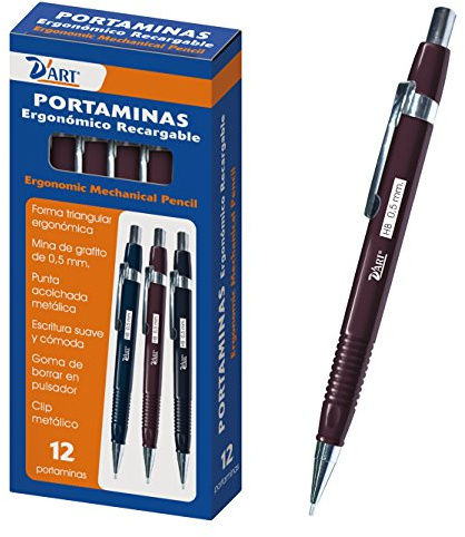 D 'Art 79435 – Metalldose Druckbleistift, 0.5 mm, 12 Stück, rot