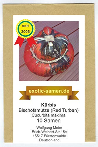 Speisekürbis - Bischofsmütze - Red Turban - 10 Samen