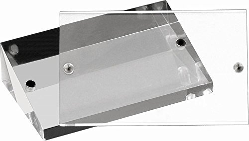 APS 76 2er-Set Acryl Kartenhalter mit Magneten, Enthält 40 Karten, 9 x 3 x 5,5 cm
