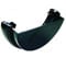 FLOPLAST 112mm Half Round Gutter External Stop End - Black