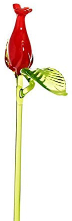 CRISTALICA Rosenknospe Blumen 15-17cm Glas Blüten Figur Kunstblumen Dekoration Geschenk