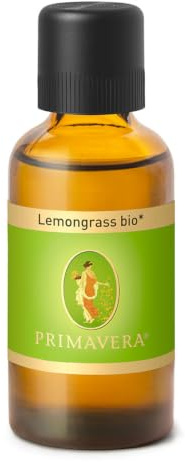 PRIMAVERA Ätherisches Öl Lemongrass bio 50 ml - Aromaöl, Duftöl, Aromatherapie - beruhigend, geistig anregend - vegan