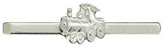 Pince à Cravate Locomotive en Étain – Fabrication Artisanale Française – Accessoire Élégant pour Passionnés de Trains