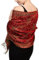 Achillea Damen Achi23 Pashmina-Schal, rot, 28 W x 76 L