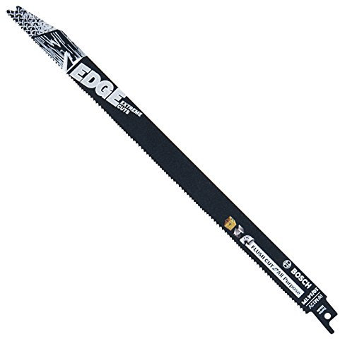 Bosch RFM12V 5 Pc. 12 in. 9/12 TPI Edge Reciprocating Saw Blades for Flush Cuts