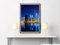 Sinus Art Kunst Leinwandbild - Urbane Fotografie – Dubai Business Bay bei Nacht- Fotodruck in gestochen scharfer Qualität