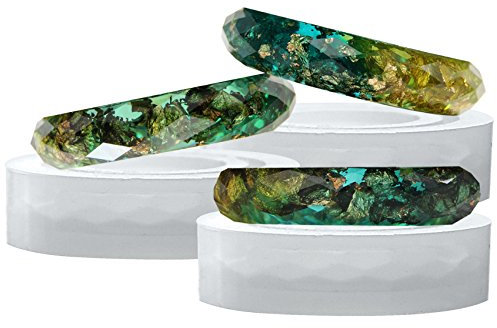 musykrafties Multi-Faceted Diamond Boho Resin Ring Silicone Mold for Liquid Clay Crafting, Resin Epoxy, Jewelry Making Flat 17mm 16.6mm 16mm Size 13-14 12-13 10-11