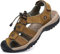 FLARUT Sandalen Herren Outdoorsandalen Sommer Wanderschuhe Trekkingsandalen Leder Strand Wandersandale Laufschuhe Lässige Sneaker Sportsandalen(braun,47)