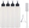 morneve Squeeze Bottles, Writer Bottle for Cookies Decorating/Cake Pancake Coloring, BPA-FREE Baking Tools Arts Crafts Kit Applicator Bottles 120mL 4PCS