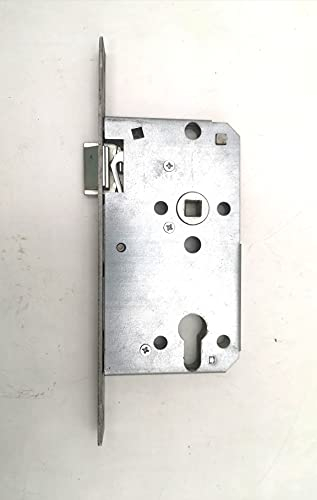 GTV Standard Zimmer Türschloss für Profilzylinder 55/72/8, Stulp:18 x 235mm abgerundet, DIN Links