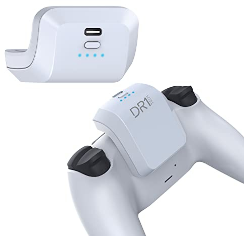 DR1TECH GameBat Akku Für Dualsense PS5 Controller 1500 Mah - Verdoppeln Sie Ihre Spielzeit - PS5 Controller Zubehör [Amazon Exclusive]