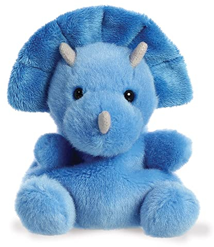 Aurora World Aurora, 33616, Palm Pals Tank Triceratops, 13cm, Plüsch, Blau