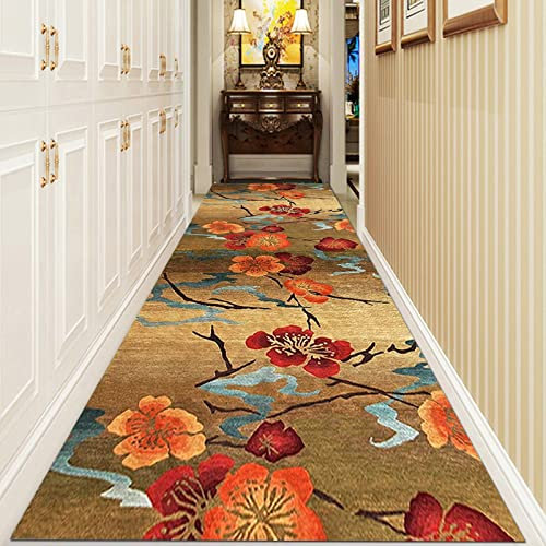 YJRBZ Teppichläufer Runner Rutschfest Teppich Waschbar Meterware Küchen schlafzimmer lange schmale Teppiche Entryway Runner, 1m 1,5m 2m 3m 4m 5m, Grau, 60x150cm bis 120x150cm