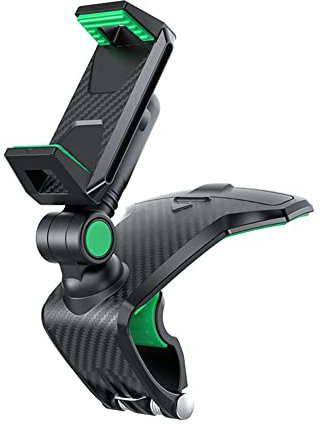 Soporte Multifuncional Para Teléfono Salpicadero de Coche,Pinza Fuerte Sujeta Móvil Coche & número de teléfono de estacionamiento temporal 2 en 1 para Smartphone de 3-7 pulgadas
