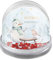 printplanet® - Schneekugel mit Herzchen und eigenen Namen Personalisieren - Motiv: Let It Snow