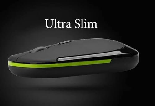 LondonExpress Portable Ultra Thin Scroll Optical Mouse Slim Mice 2.4GHz USB Receiver With 2.4GHz Wireless Cordless USB Receiver for PC Laptop Computer UK