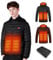 Mincoo Beheizbare Jacke Herren Damen,Winter Elektrische Herren Beheizte Jacke USB Lade Heizmantel Mit 5V 10000 mAh Akku,Warme Heizjacke für Outdoor Motorrad Wandern Skifahren Camping