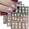 Nagelsticker 3 Blatt Nagelsticker Blumen 5D Nail Art Sticker Geprägt Nail Art Aufkleber Nagelsticker Selbstklebend Nagelaufkleber Blume für DIY Nagel Dekoration
