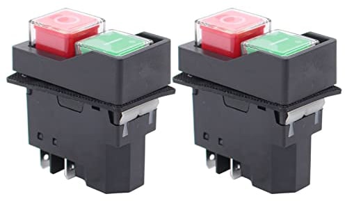 HouYeen 2 x Ein Aus Schalter für Belle Minimix MC110, MC130 Zement Betonmischer 230V 240V Elektrisch