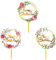 3 Stück Happy Birthday Cake Topper, Geburtstagstortenaufsätze, Geburtstagstortenaufsätze mit mehreren Mustern, Geburtstagstortendekorationen für Geburtstagstortendekoration, Party
