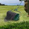 Épandeur de compost de 61 cm, épandeur de mousse de tourbe durable, rouleau de pelouse, rouleau d'épandeurs de fumier léger avec poignée en forme de T, épandeur de sol supérieur pour pelouse et green