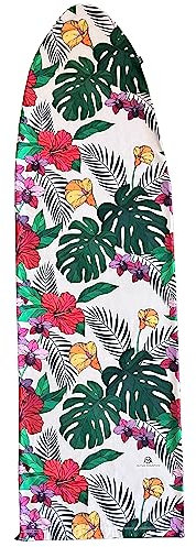 Outer Mountain Surfboard-Socke – Surfbrett-Tasche, Surfsocke, Surfbrett-Canvas-Socke – Surfer-Geschenk (rosa Blumendruck, 2,4 m)