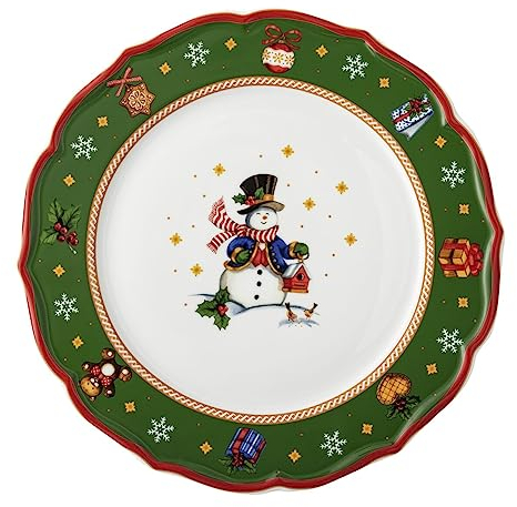 Hutschenreuther Happy Wintertime H. Wintertime - Plato llano (33 cm), color verde