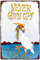 Never Give Up Frosch Kunst Wandkunst Dekoration Nostalgisches Blechschild Retro Blechwand Metall Abstellgleis Bar Familie Poster Schild 30,5 x 20,3 cm