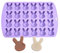 Xidmold Ostern Kaninchen Schokoladenform Silikonform Hasenform Pralinenform Silikon Backform zur Herstellung von Schokolade, Kuchen, Gelee, Mousse, Pralinen, Backen, Eiswürfel