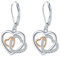Herz Ohrringe für Damen Tropfen Ohrringe Silber 925 Hängend Herz Schmuck Geschenke für Frauen Mädchen Muttertag