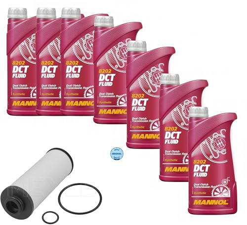 EISENFELS Cambio automatico dell'olio, set di ricambio dell'olio del cambio con DCT Fluid 7 L DSG, olio per cambio automatico a doppia frizione + filtro dell'olio dell'ingranaggio