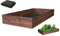 Jardinieres Exterieur - Carré Potager Extérieur en Bois IMPRÉGNÉ Robuste 120x80x27cm - Planches Pré-Perforées - Montage Facile - Feutre de Drainage Inclus