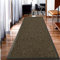 Dirt Trapper Door Mat for Indoor - Heavy Duty Non Slip Rubber Backing Front Door Mat Runner Rug for Hallways Waterproof Kitchen Floor Mat Brown - 60 x 180 cm
