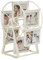 Remingtape Rotierender Riesenrad-Bilderrahmen im Retro-Vintage-Stil, Personalisierter Familienfotorahmen für 12 Fotos, Heimdekoration A