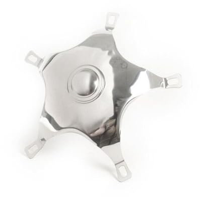 Radkappe 5-Speichen Chrom für offene 10 Zoll Felge kompatibel mit Vespa V50 90, PV125, ET3, PK, GT, GTR, TS, GL, Sprint, T4, Rally, PX, T5