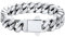 U7 Männer Armband Silber Herren Schicke Panzerarmband Edelstahl Miami Armkette Kubanische Armbänder 12mm Arm Gliederarmband 23cm lang Cuban Bracelet Armschmuck für Geburtstag Vatertag Jahrestag