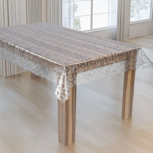 laro Premium Line 0,3mm Weich Transparente Tischdecke Folie Kariert Tischschutz Schutzfolie Abwaschbar PVC 130x240 cm