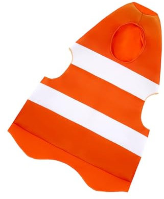 APLVFFZH Verkehrskegel-Kostüm, dekoratives Halloween-Kostüm für Kinder, L to XL