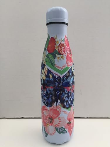 Thermosflasche 500 ml mit Schmetterlingsmotiv