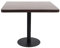 SXJEQOC Gartentisch Küchentisch Klein Kleiner Küchentisch Tisch Wohnzimmer - Bistrotisch Dunkelbraun 80x80 cm MDF für Küche Sitzecke Esszimmer Garten