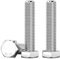 Drenky Boulon M8, 10 Pièces Boulons Hexagonaux Argent DIN933 Acier Inoxydable A2 V2A M8 x 40mm Haute Résistance Vis Inox Pour Automobile Et Machinerie