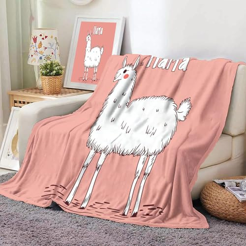 MIATCENRT Coperta Pile Matrimoniale, Linea Arte Coperta Divano Riscaldante e Morbida, Divano Letto 1 in Morbido Flanella Pelosa, rosa Copriletto 220x240cm con Carino Cammello