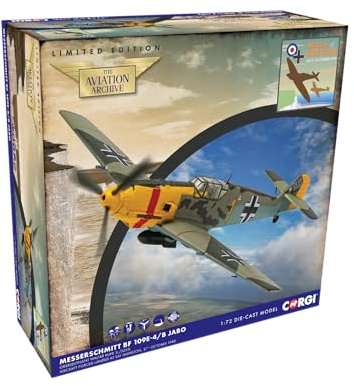 Corgi AA28009 Messerschmitt Me109E-4/B - Walter Rupp - Battle of Britain 85 Die-cast model for 14+ years, adults and collectors
