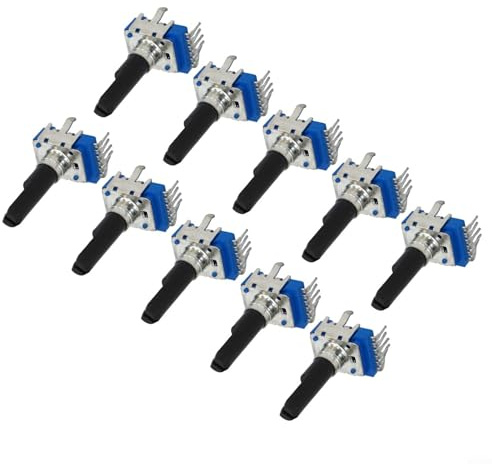 RK12 10 Pack Potentiometer B10K B20K B50K B100K für nahtlose Audio-Ausrüstung Leistung (B100K)