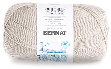 Spinrite Bernat Baby Big Ball Sport Yarn, 12.3 oz, Gauge 3 Light, 100% Acrylic, Baby Taupe
