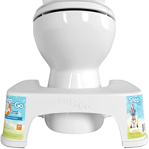 Step and Go-Toilettenhocker, 18 cm, sorgt für die richtige Haltung beim Stuhlgang