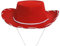 Cowboyhut, für Kinder geeignet, Zubehör für Verkleidungen, passend für 52 cm Kopfumfang, erhältliche Farben: Schwarz / Braun / Rot