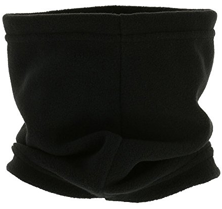 QUECHUA WED'ZE FirstHeat KIDS Thermal Fleece Ski Scarf/Neck Warmer Snood for Skiing, Snowboarding, Cycling, Running, Hiking, Outdoors - Childrens (Black)